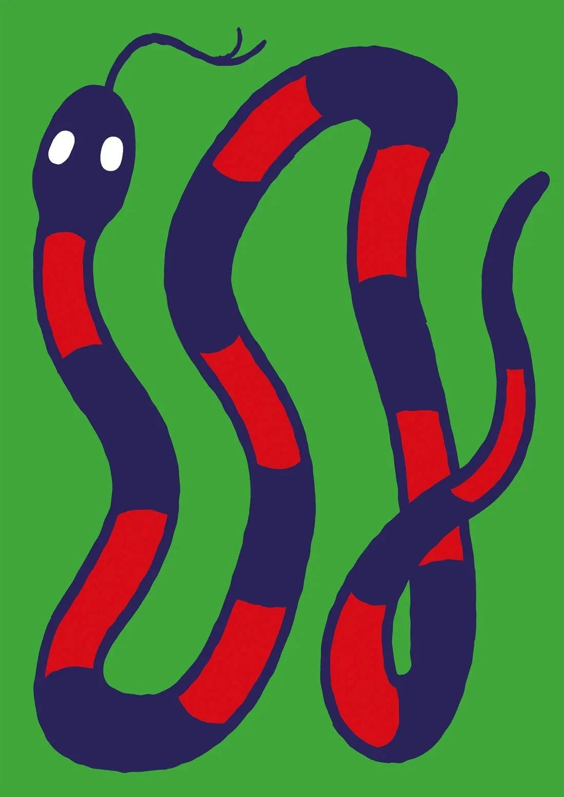 Snake contemporary wall art print by Max Blackmore - sold by DROOL