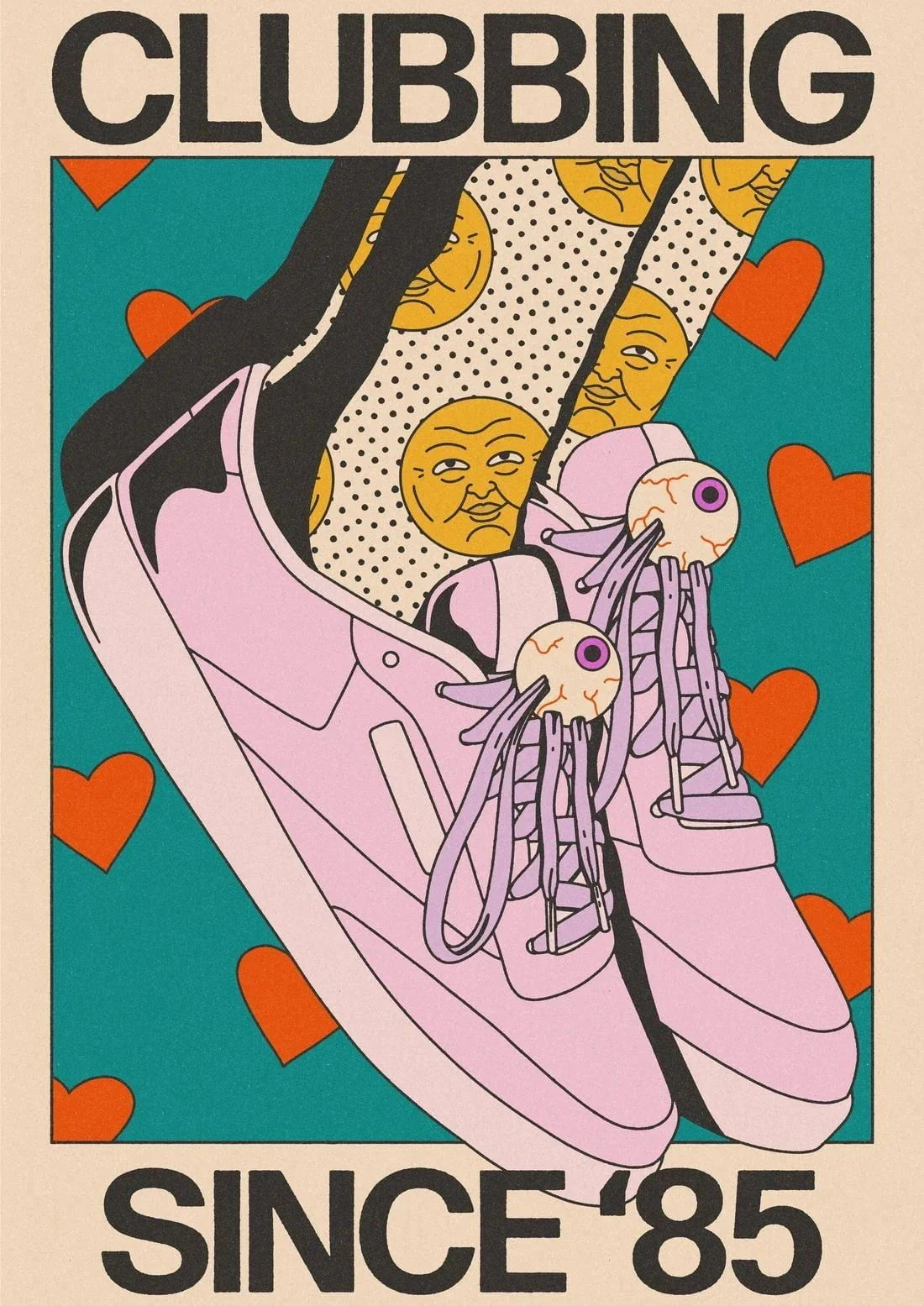 Clubbing Since '85 contemporary wall art print by Azaazelus - sold by DROOL