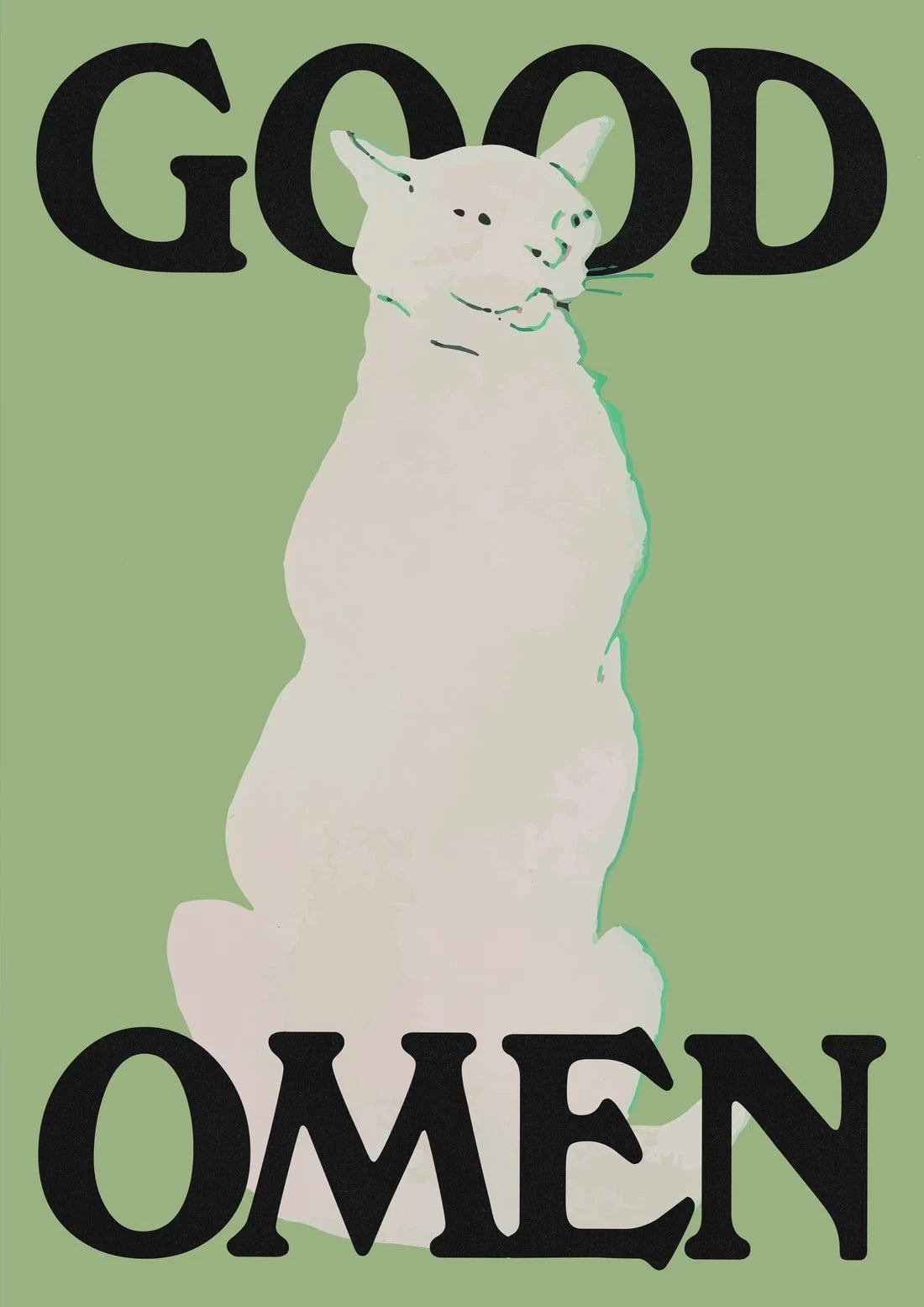 Good Omen (Green) contemporary wall art print by Utsav Verma - sold by DROOL