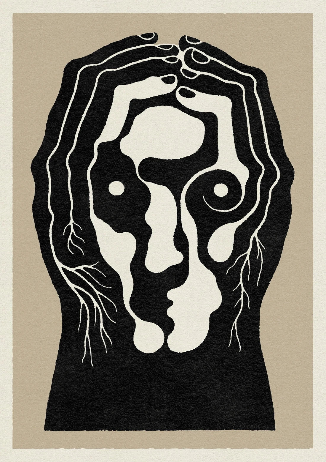 Pilgrim contemporary wall art print by Henrik Delehag - sold by DROOL