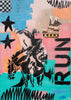 Run contemporary wall art print by Caitlin Flood-Molyneux - sold by DROOL