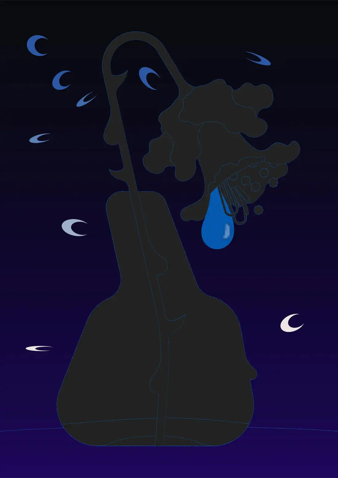 WEEPING contemporary wall art print by Thomas Hedger - sold by DROOL