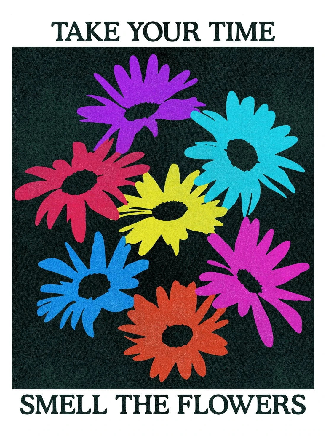 Take Your Time, Smell The Flowers contemporary wall art print by Othman Zougam - sold by DROOL
