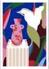 Lily Vase contemporary wall art print by Kim Van Vuuren - sold by DROOL