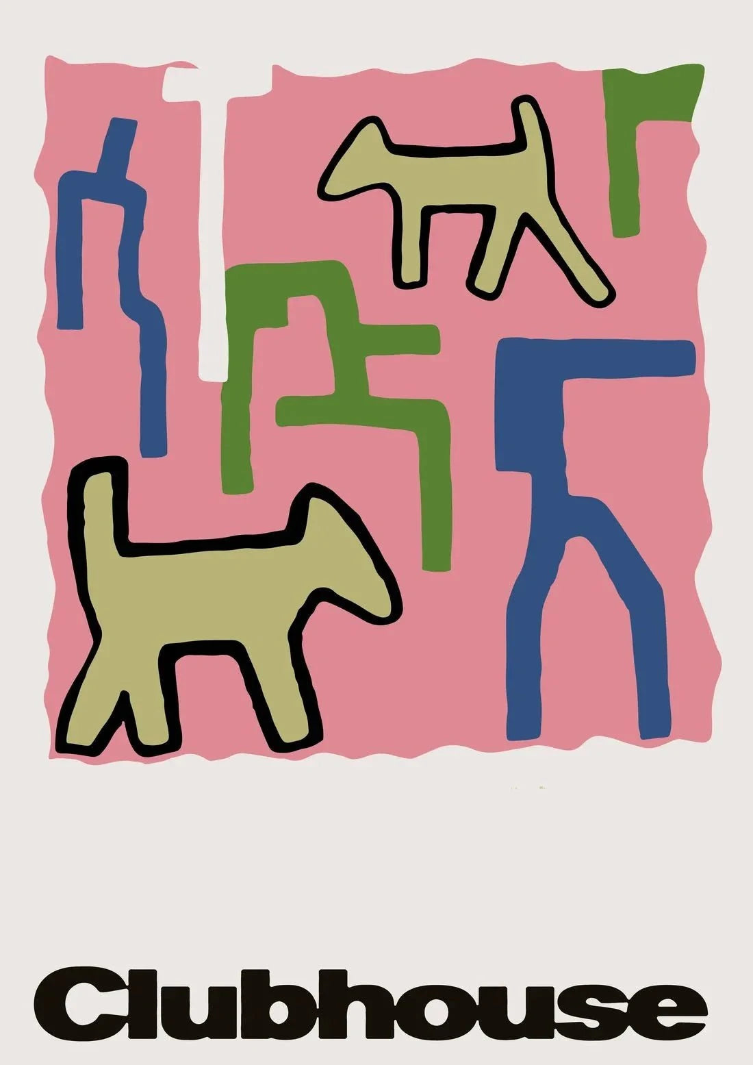 Clubhouse (2) contemporary wall art print by Will Da Costa - sold by DROOL