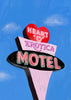 Erotica Motel contemporary wall art print by Laurie Campbell - sold by DROOL