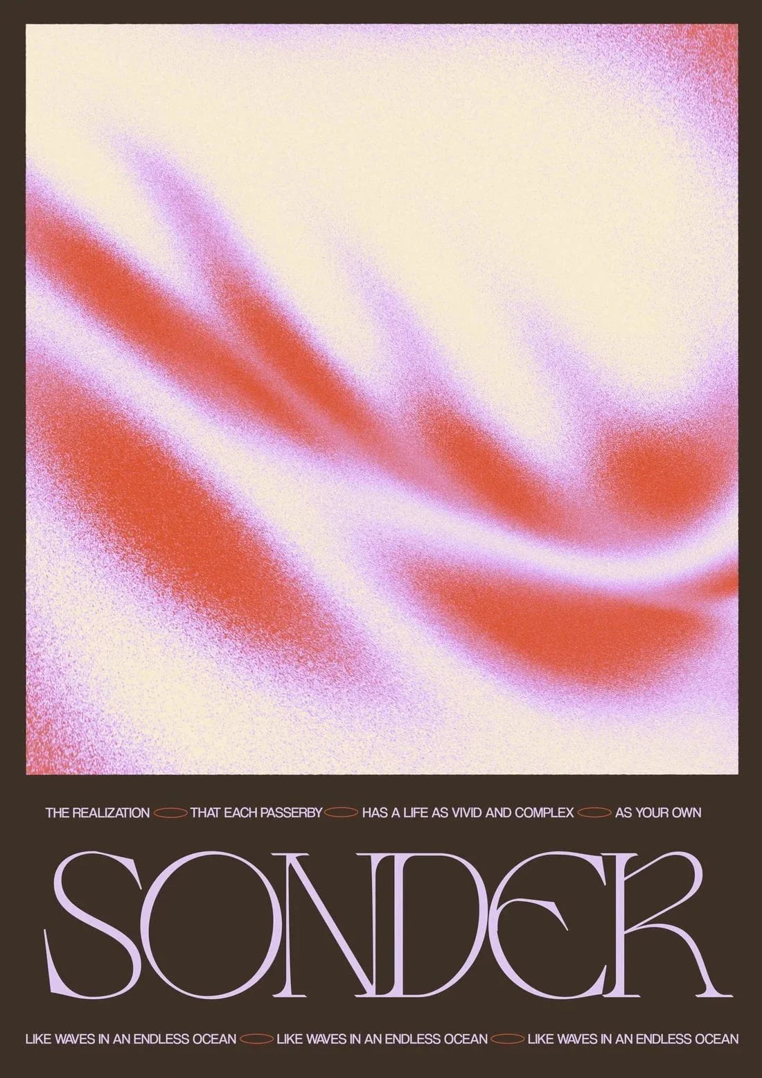 Sonder contemporary wall art print by Coveposter - sold by DROOL