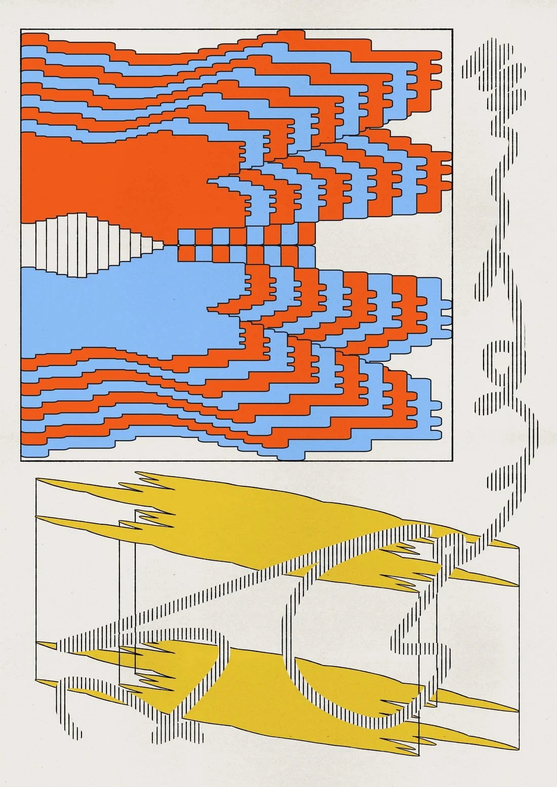 Meaning contemporary wall art print by Tristan Huschke - sold by DROOL