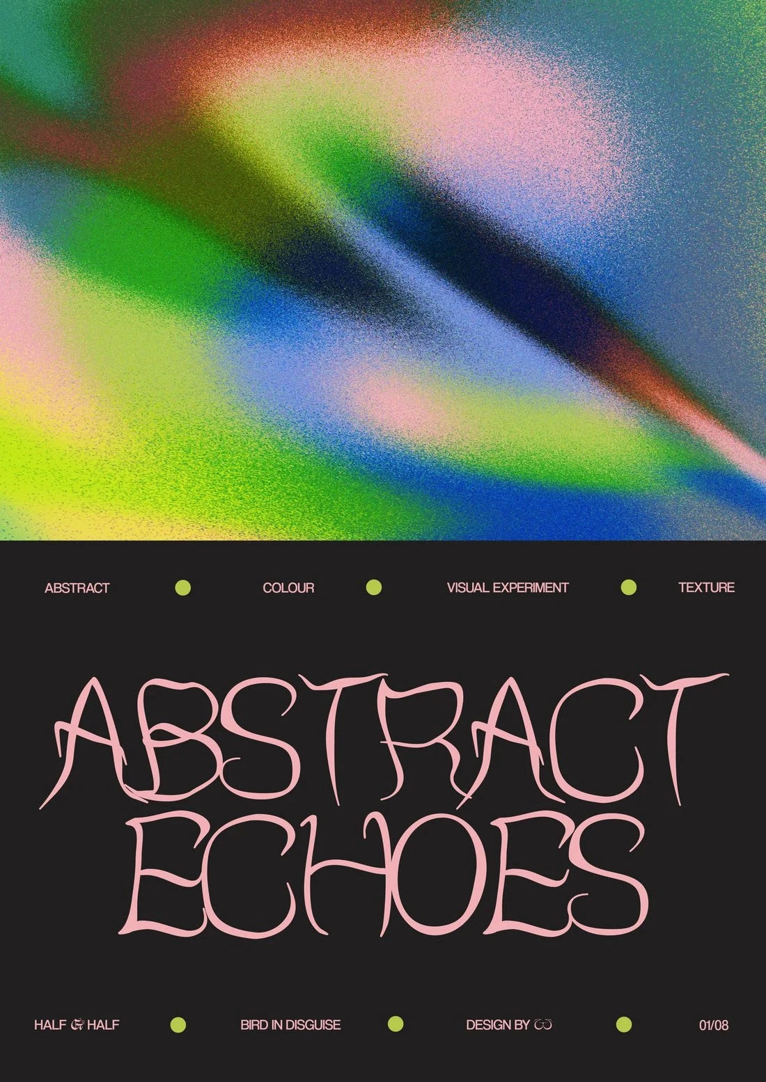 Abstract Echoes 01/08 contemporary wall art print by Coveposter - sold by DROOL