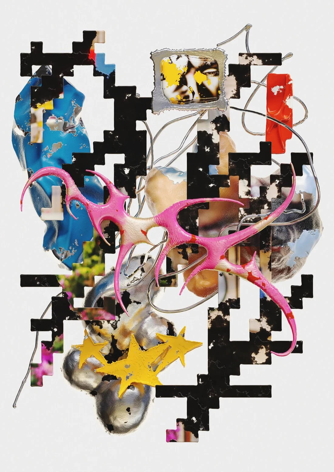 Starfall Error contemporary wall art print by Kitasavi - sold by DROOL