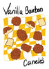 Vanilla Bourbon Caneles contemporary wall art print by DROOL Collective - sold by DROOL