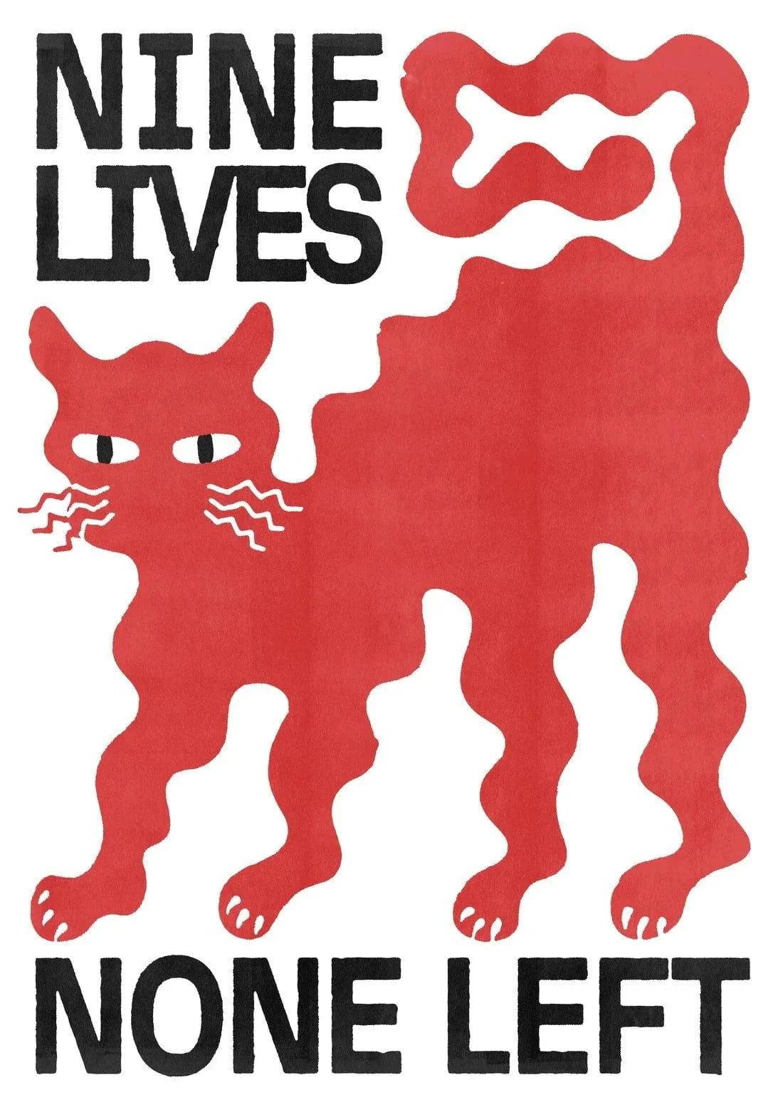 Nine Lives contemporary wall art print by Alexander Khabbazi - sold by DROOL