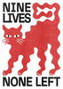 Nine Lives contemporary wall art print by Alexander Khabbazi - sold by DROOL