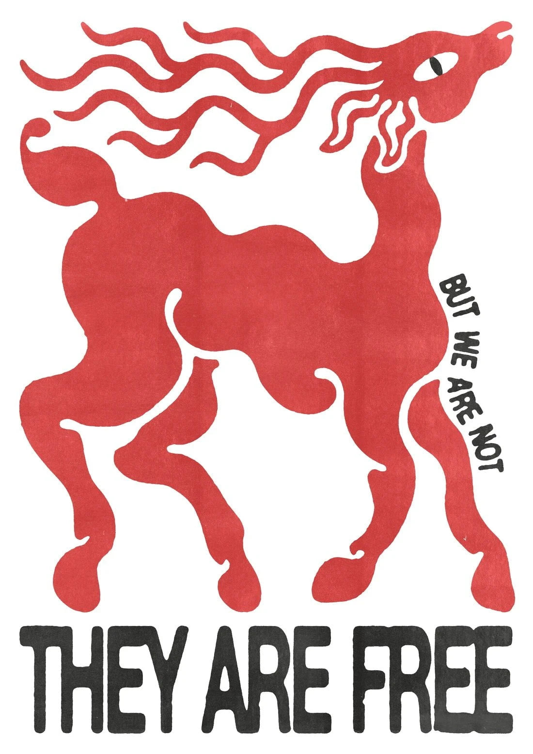 THEY ARE FREE contemporary wall art print by Alexander Khabbazi - sold by DROOL