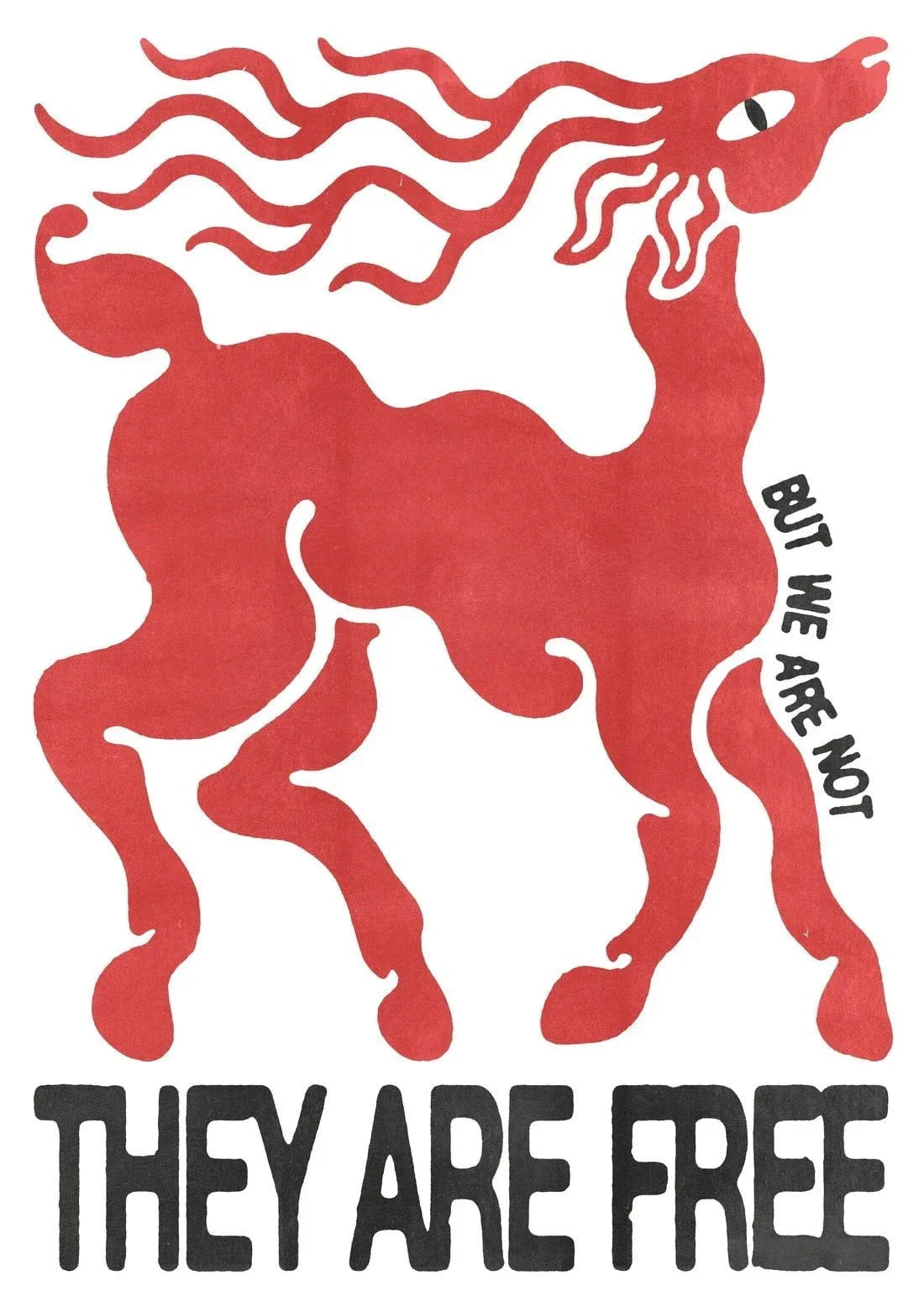 THEY ARE FREE contemporary wall art print by Alexander Khabbazi - sold by DROOL