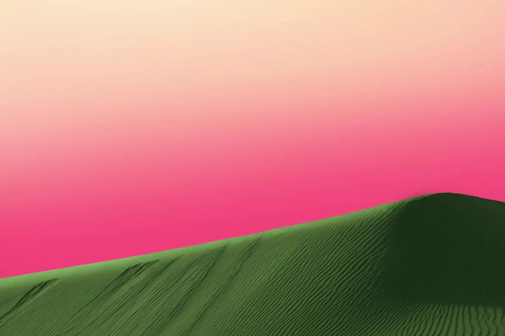 Green Dune contemporary wall art print by Sarah McColgan - sold by DROOL