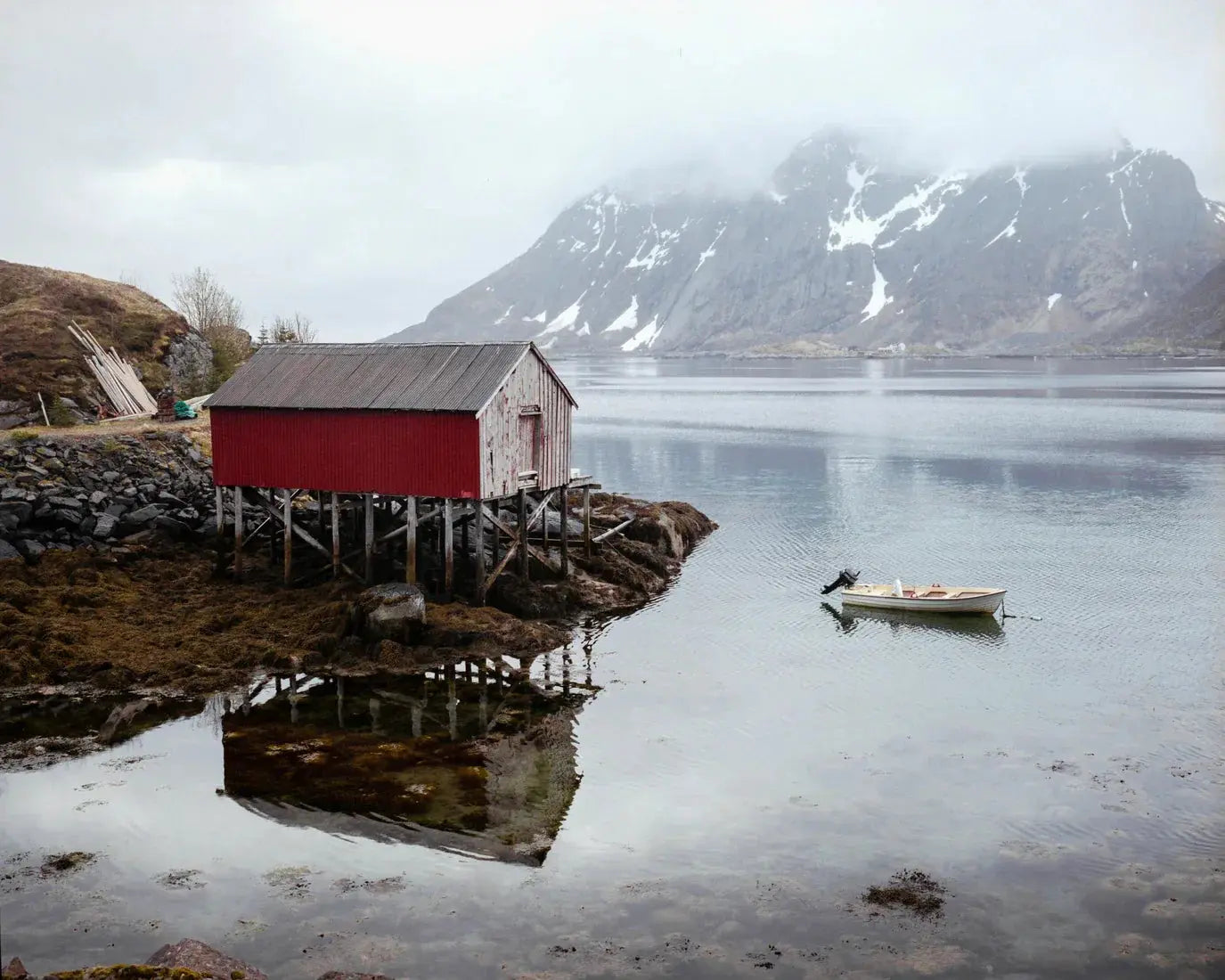 Boathouse contemporary wall art print by Igor Zacharov - sold by DROOL
