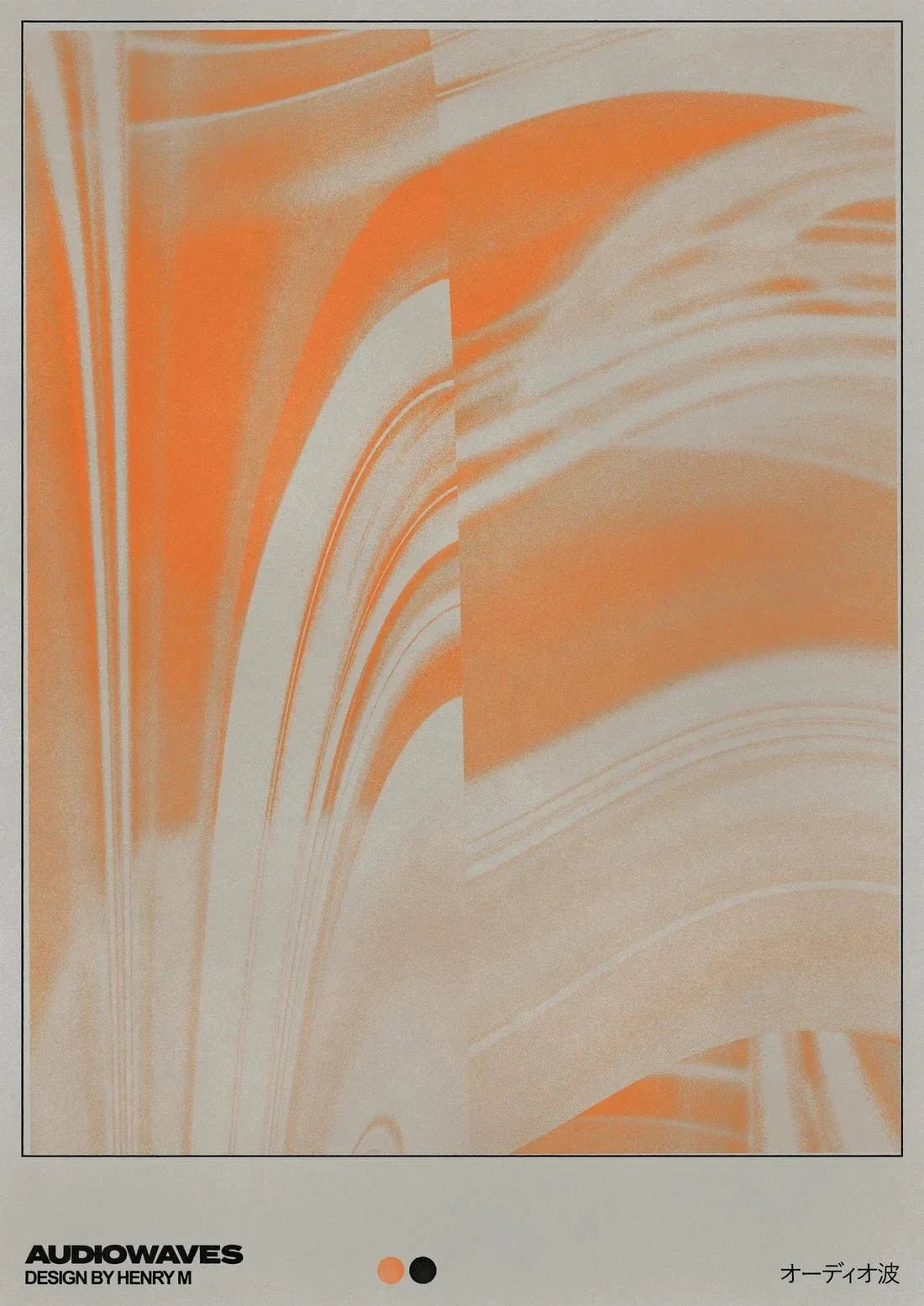 Audiowaves contemporary wall art print by Henry M. - sold by DROOL