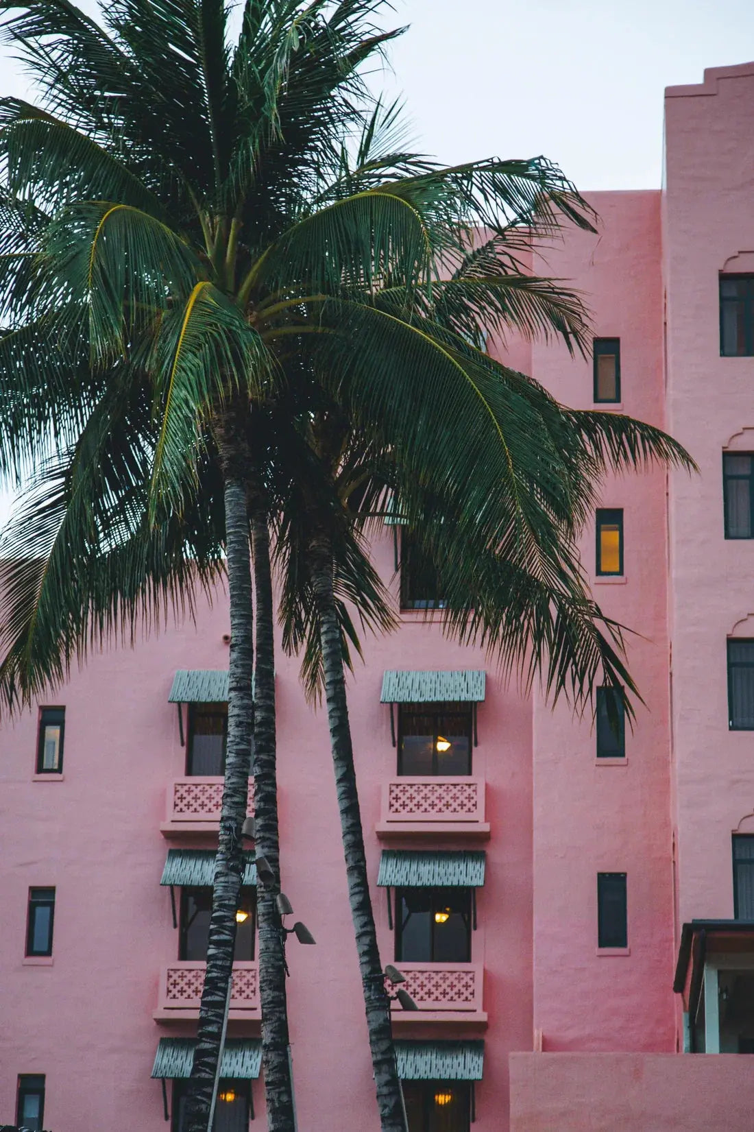 Pink Hotel contemporary wall art print by Of Two Lands - sold by DROOL