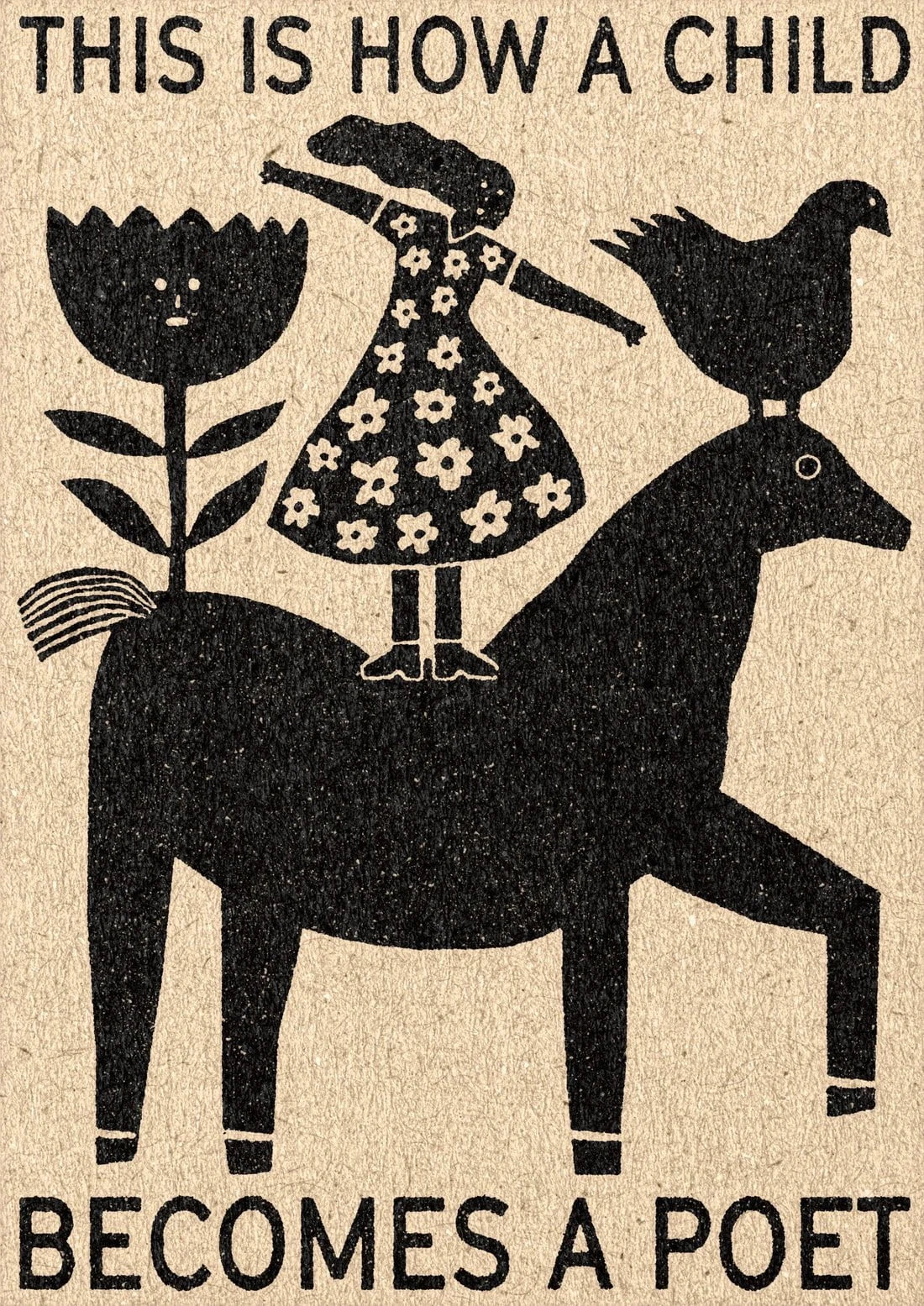 This Is How A Child Becomes A Poet contemporary wall art print by David Schmitt - sold by DROOL