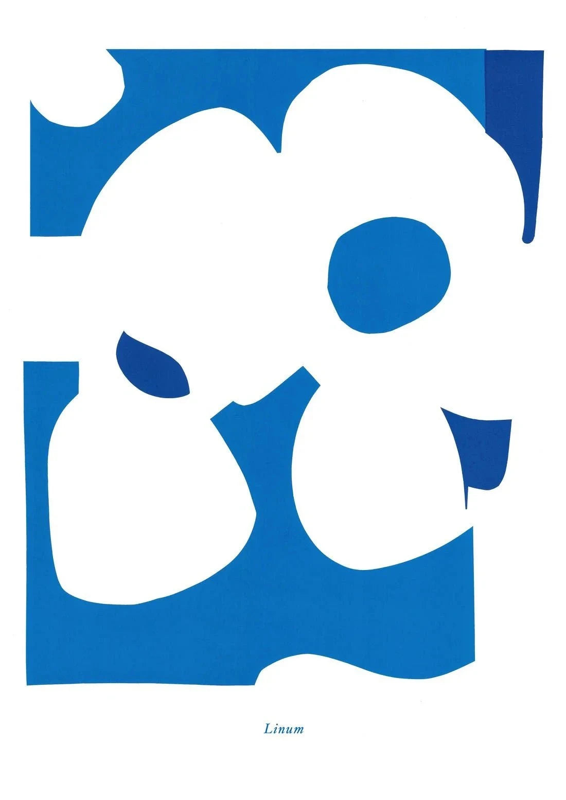 Linum contemporary wall art print by Rikki Hewitt - sold by DROOL