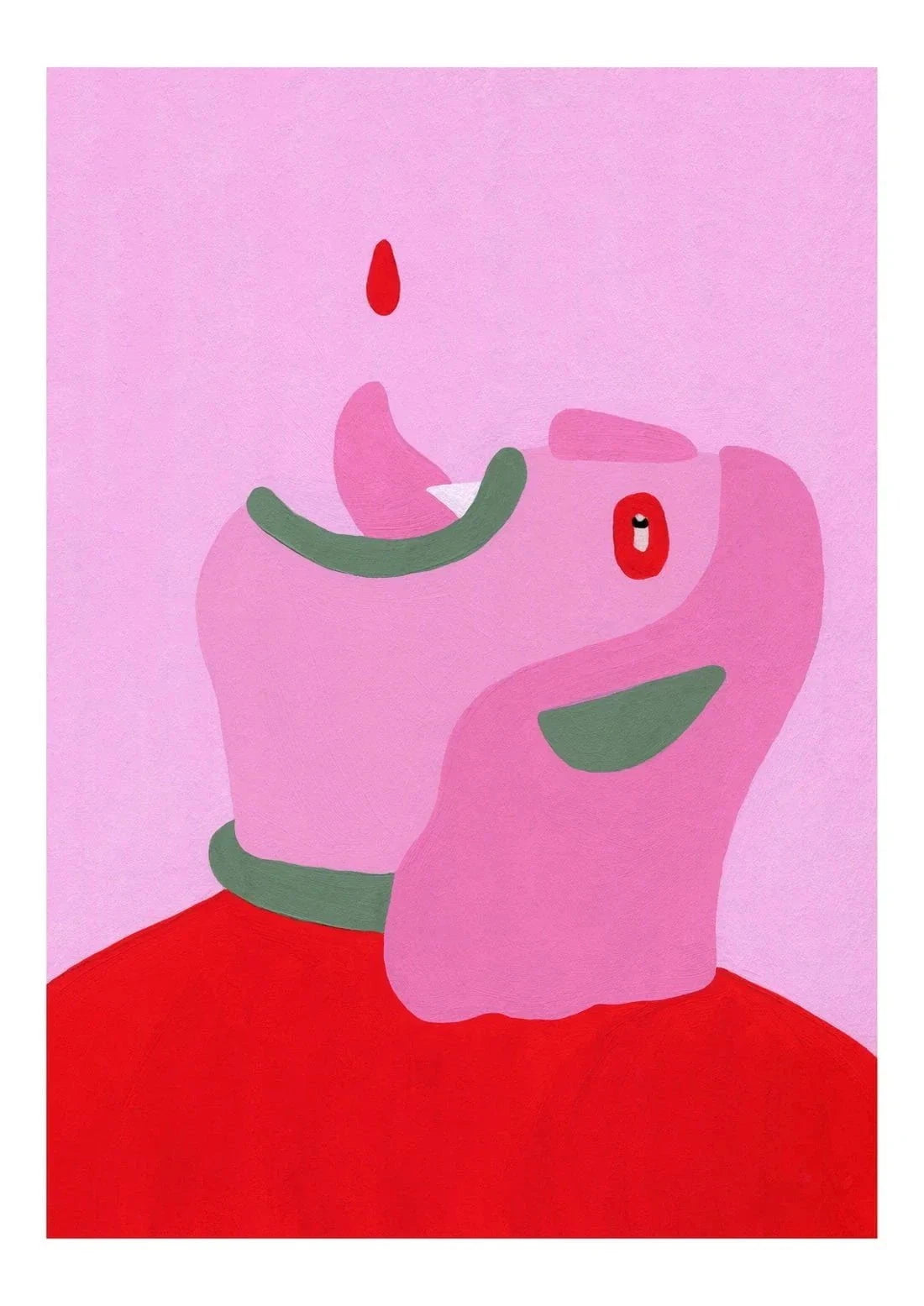 Vampire contemporary wall art print by Kissi Ussuki - sold by DROOL