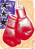 Boxing Gloves contemporary wall art print by Caitlin Flood-Molyneux - sold by DROOL