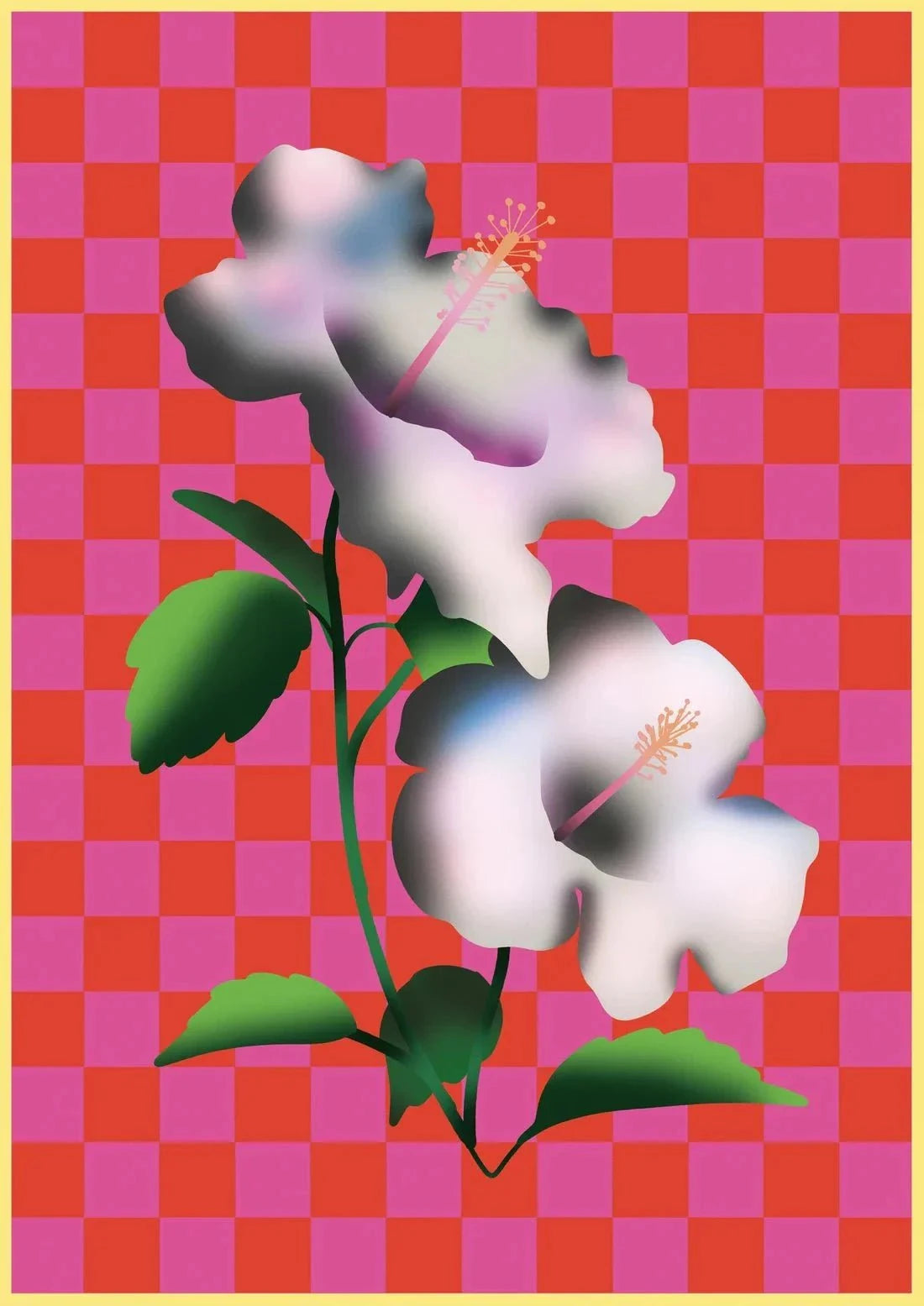 Japanese Flowers (1) contemporary wall art print by Will Da Costa - sold by DROOL