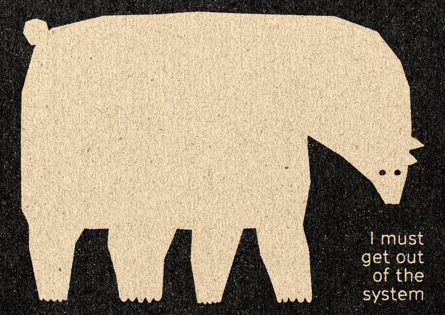 I Must Get Out Of The System contemporary wall art print by David Schmitt - sold by DROOL