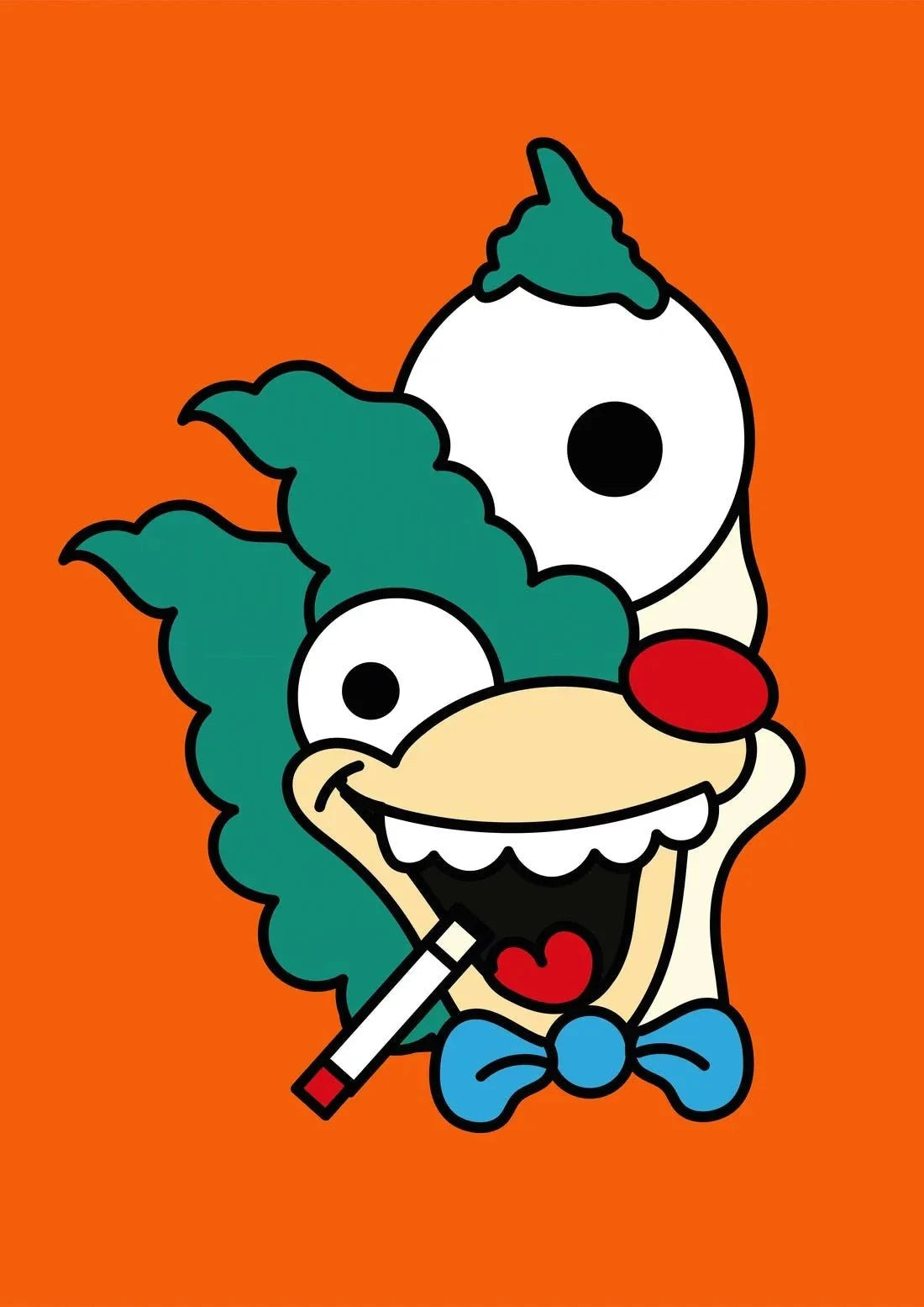 Picasso Krusty contemporary wall art print by Ignorance1 - sold by DROOL