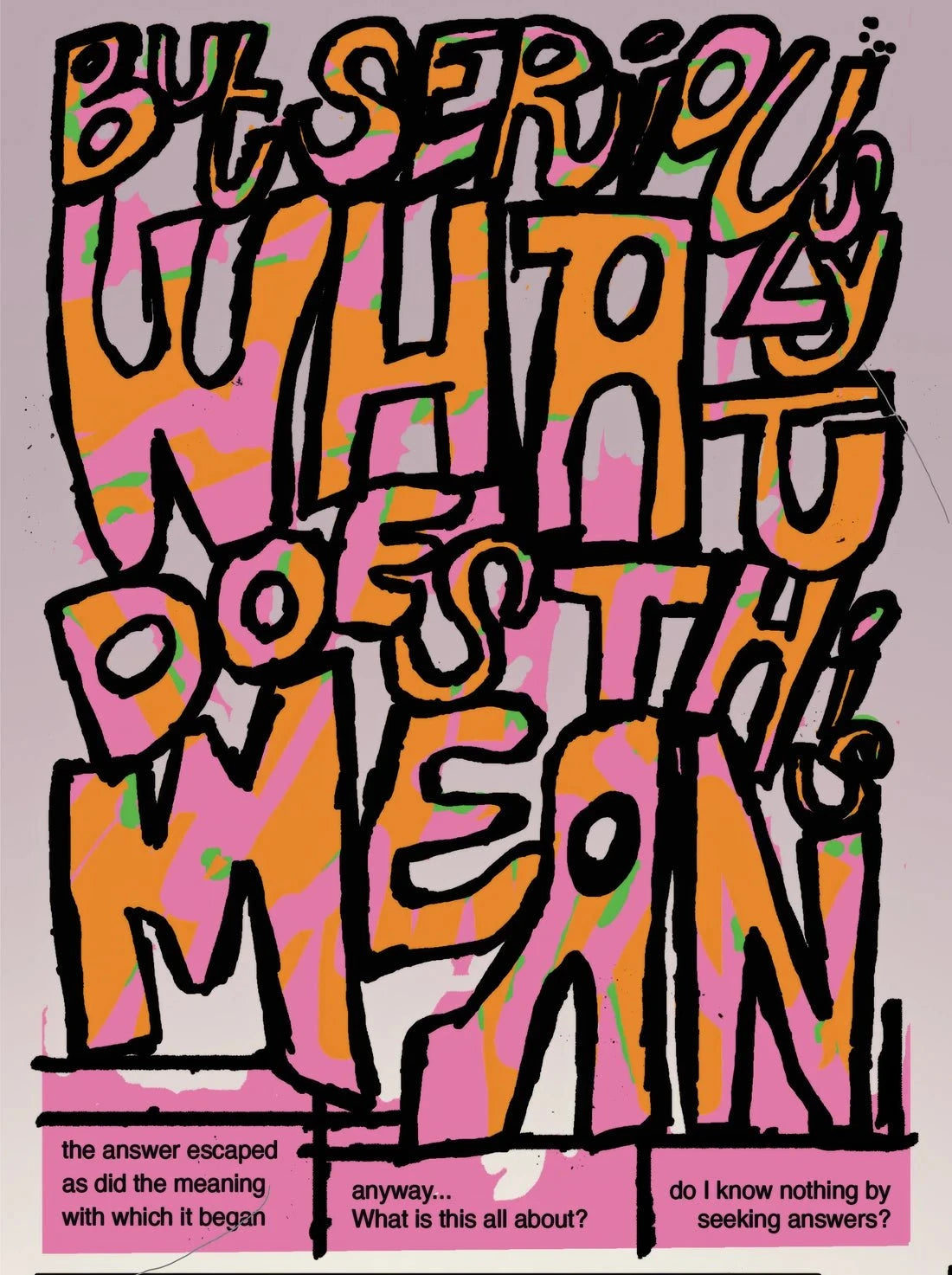 I can't move contemporary wall art print by Jorge Santos - sold by DROOL