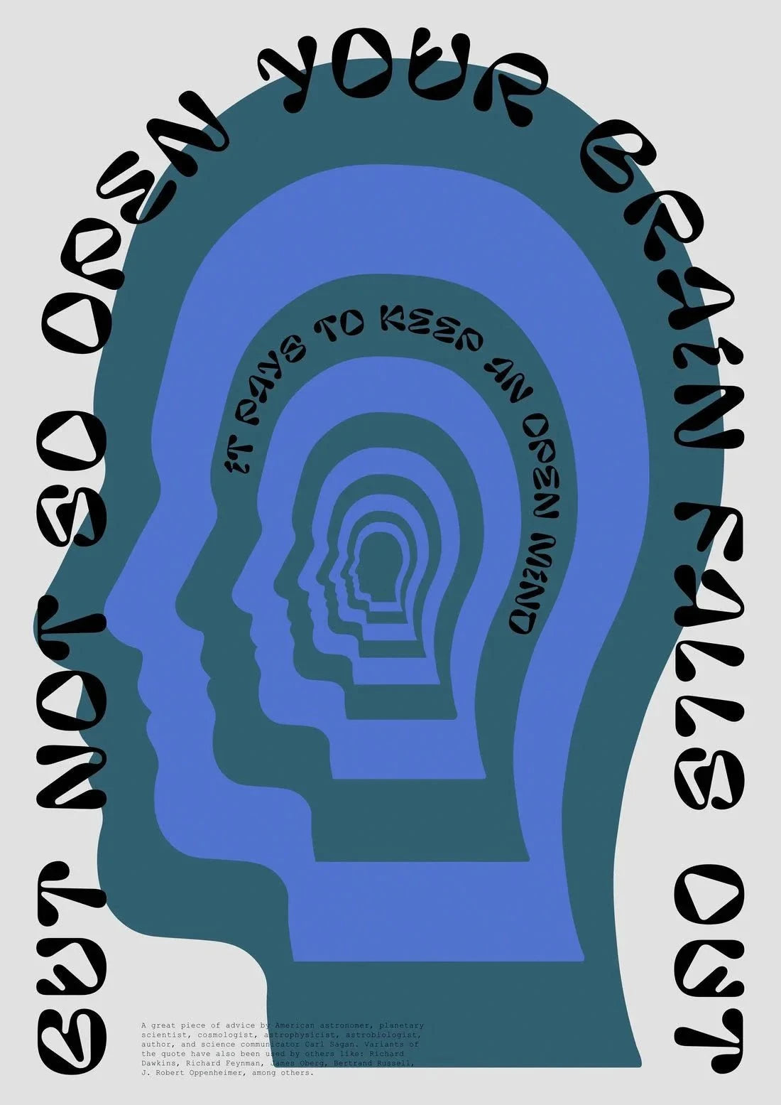 Open mind contemporary wall art print by John Schulisch - sold by DROOL