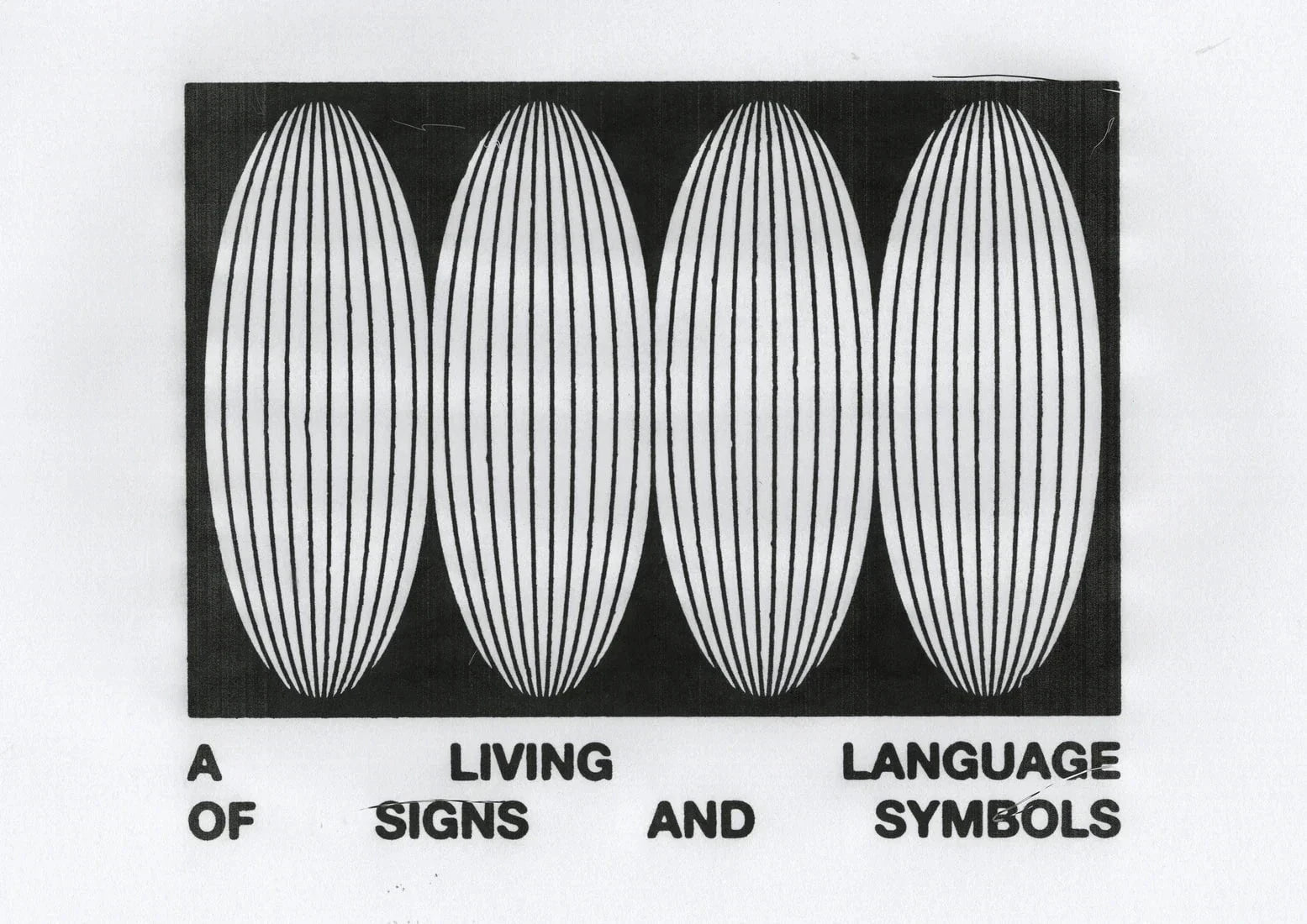 Living Language contemporary wall art print by Alexander Khabbazi - sold by DROOL