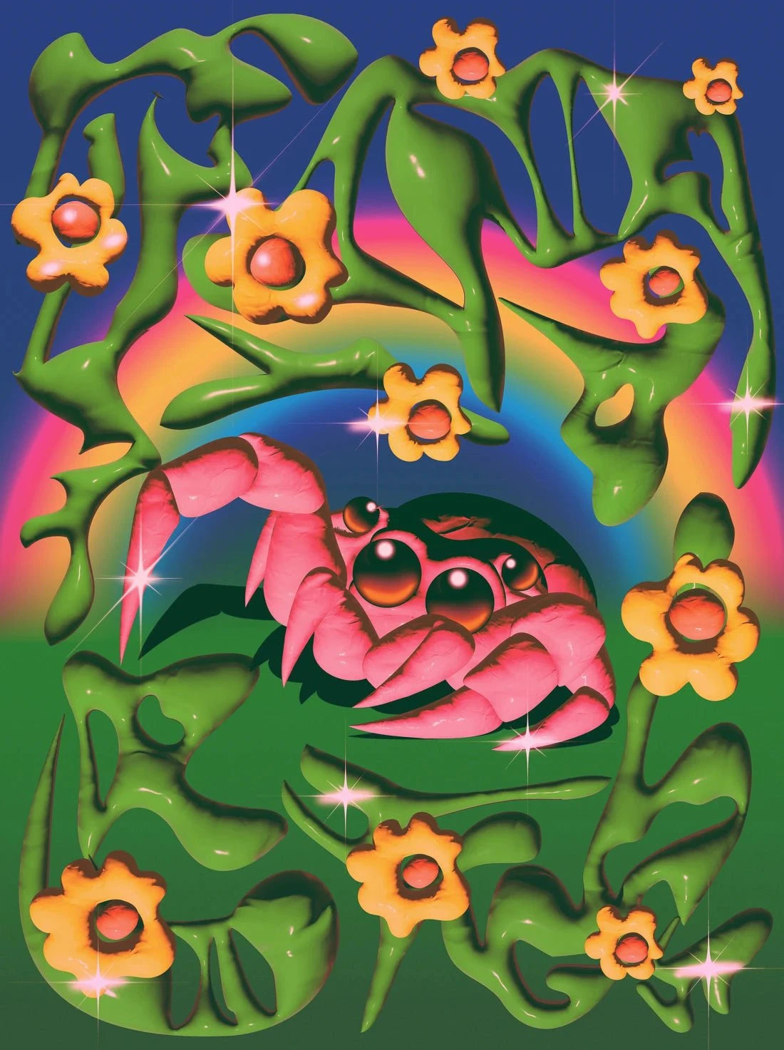 Mr. Spider contemporary wall art print by Paulina Almira - sold by DROOL