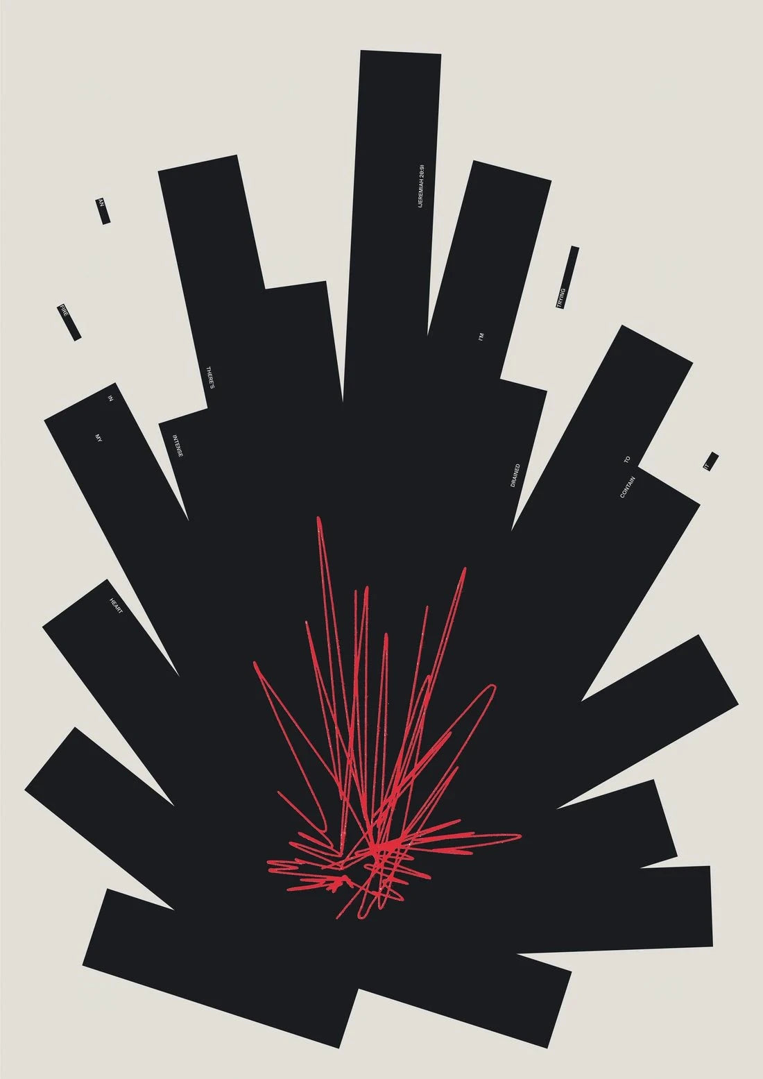 CARDIAC contemporary wall art print by Xtian Miller - sold by DROOL