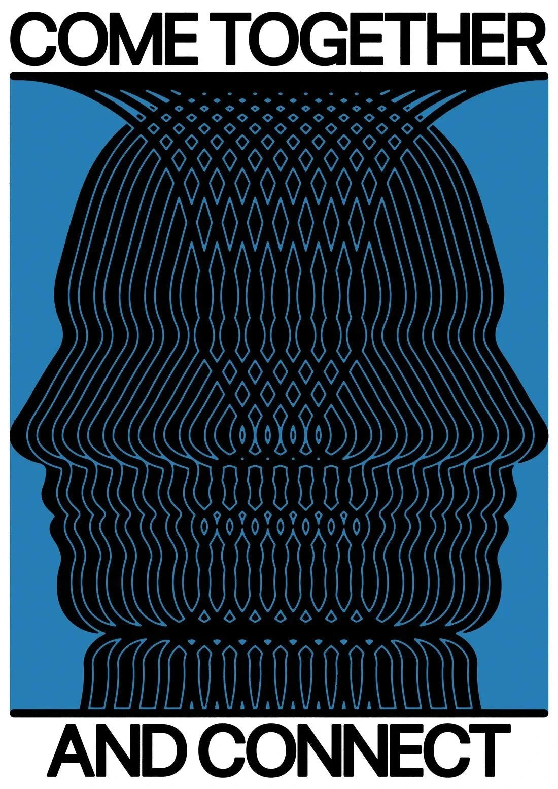 Connect contemporary wall art print by John Schulisch - sold by DROOL