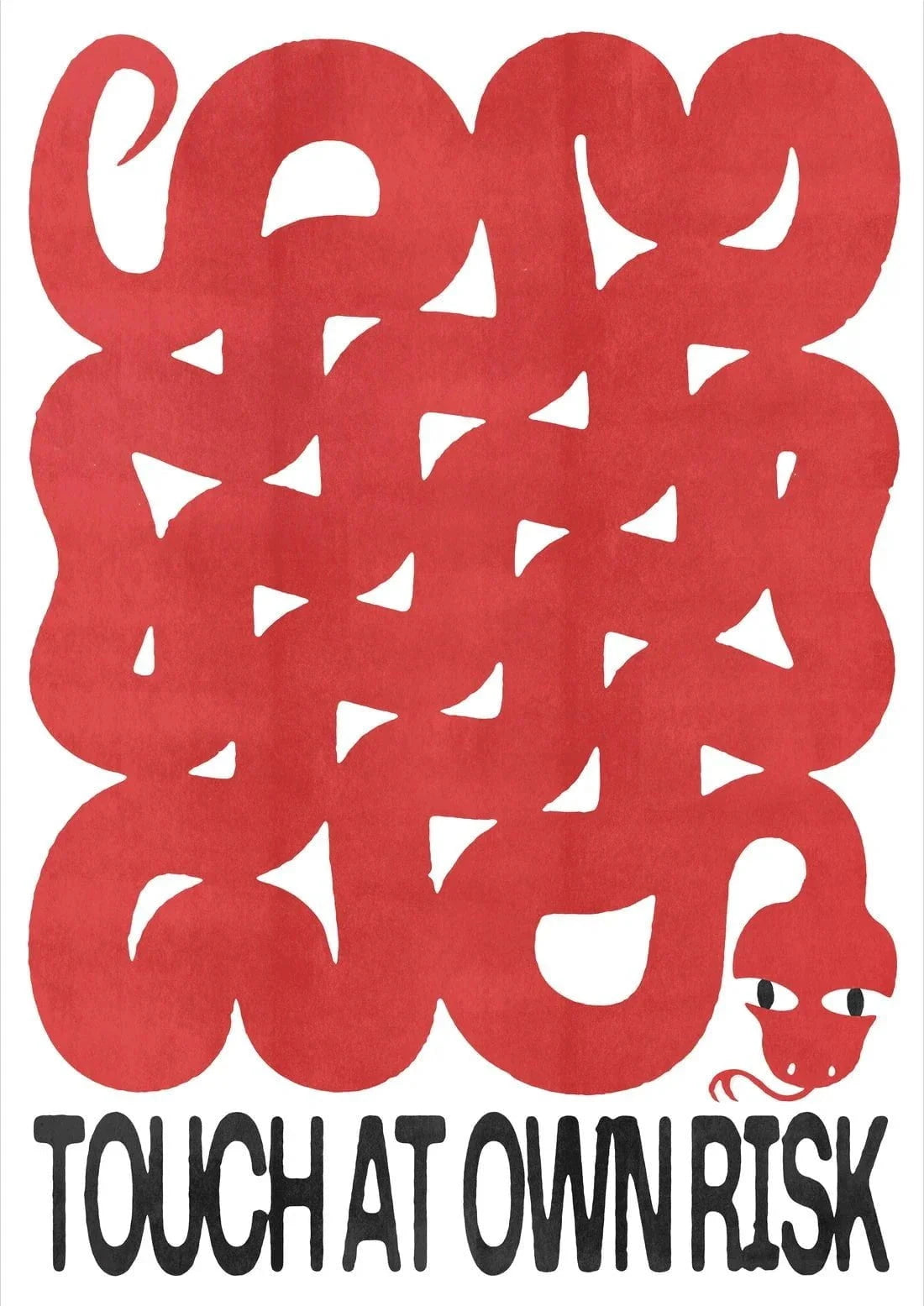Touch At Own Risk contemporary wall art print by Alexander Khabbazi - sold by DROOL