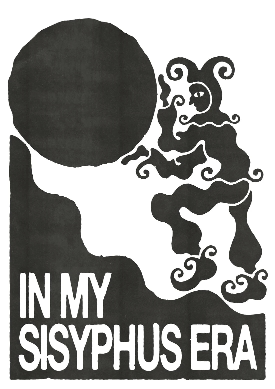 Sisyphus contemporary wall art print by Alexander Khabbazi - sold by DROOL