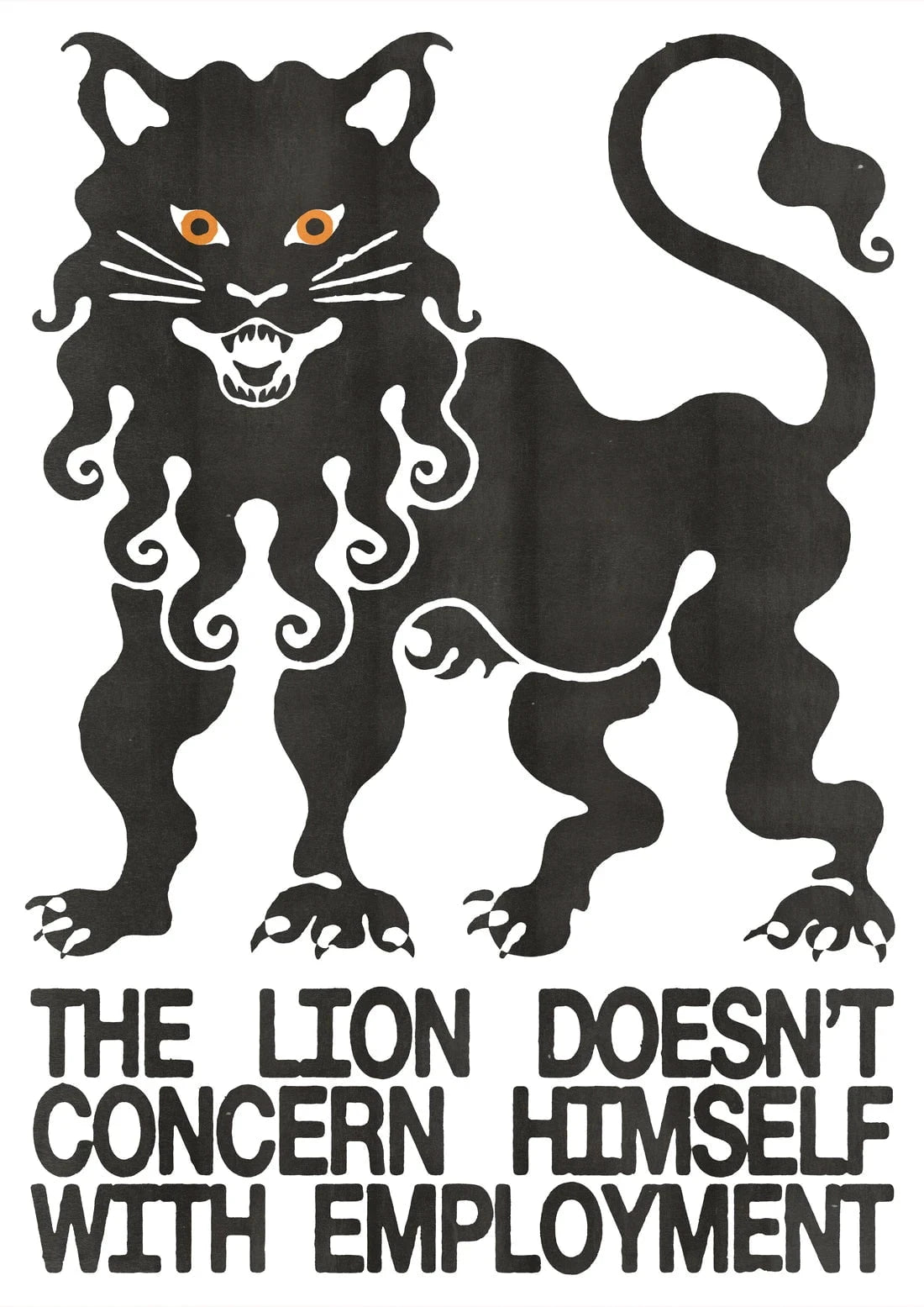 The Lion contemporary wall art print by Alexander Khabbazi - sold by DROOL