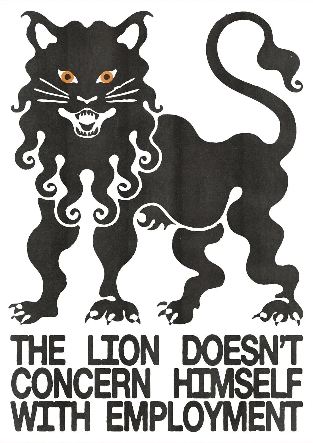 The Lion contemporary wall art print by Alexander Khabbazi - sold by DROOL