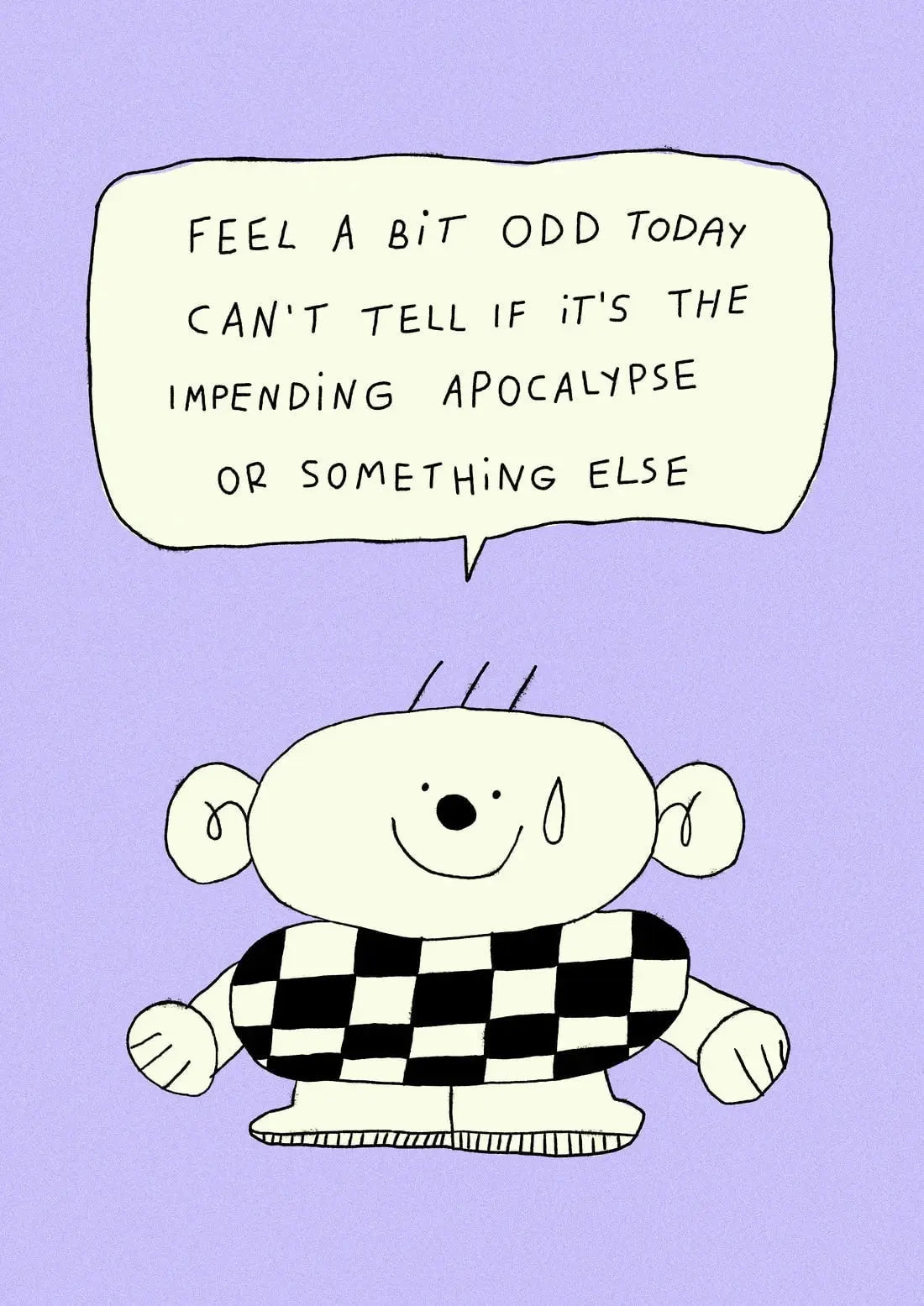 A Bit Odd contemporary wall art print by Bianca Beneduci Assad - sold by DROOL