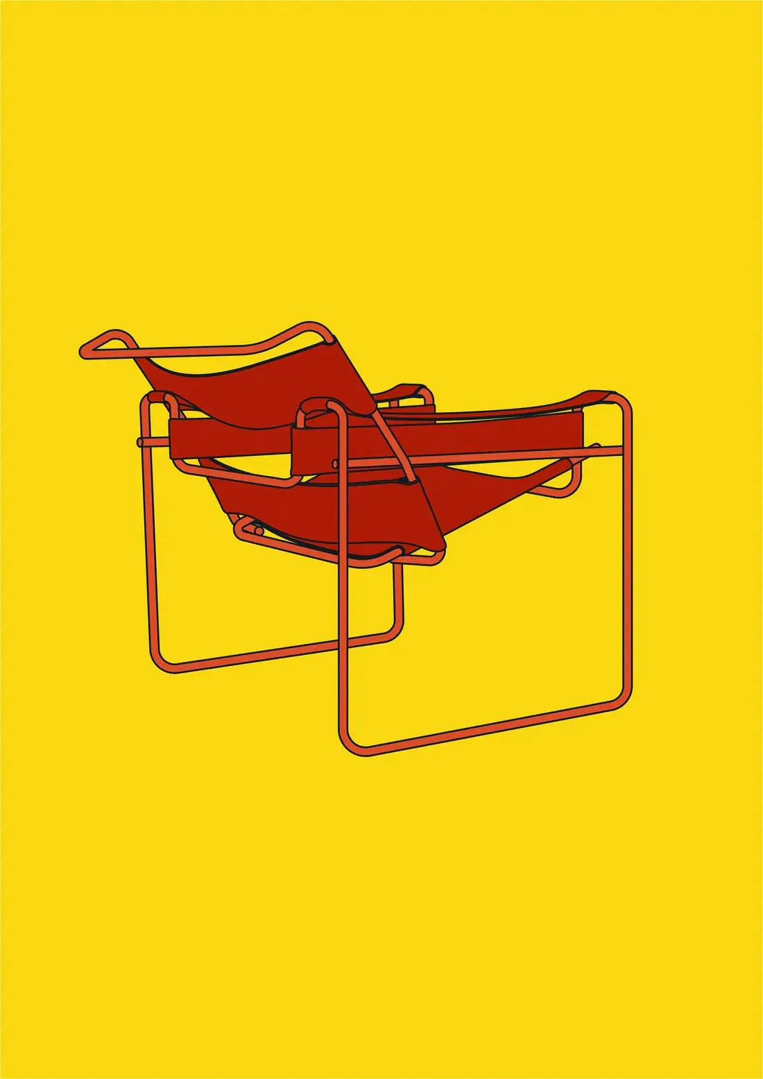 CHAIR contemporary wall art print by Thomas Hedger - sold by DROOL