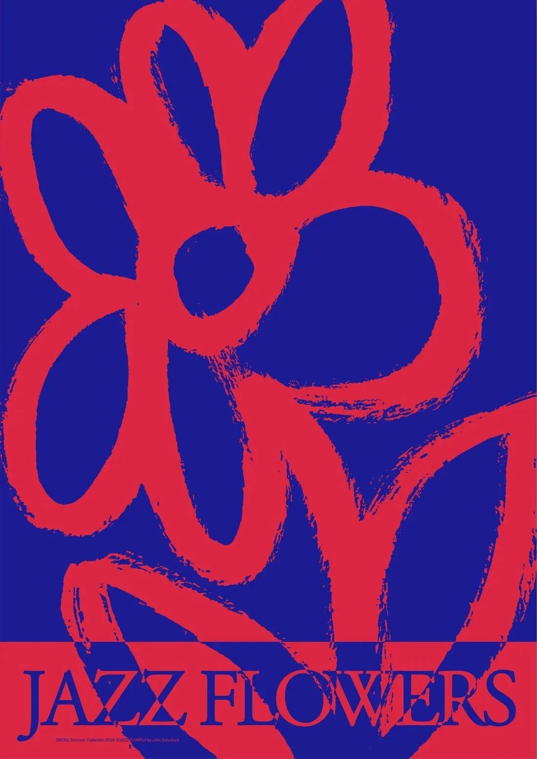 Jazz Flowers contemporary wall art print by John Schulisch - sold by DROOL