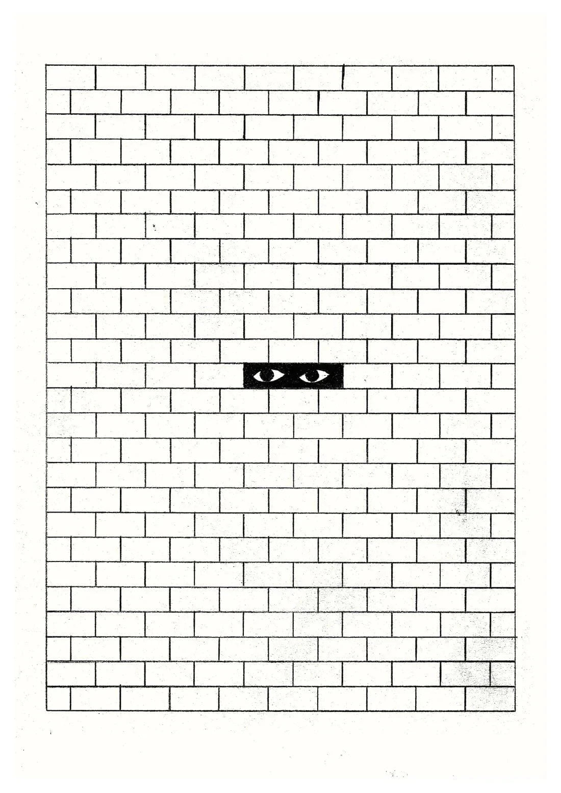 Behind the wall contemporary wall art print by Juan Sebastián Rosillo - sold by DROOL