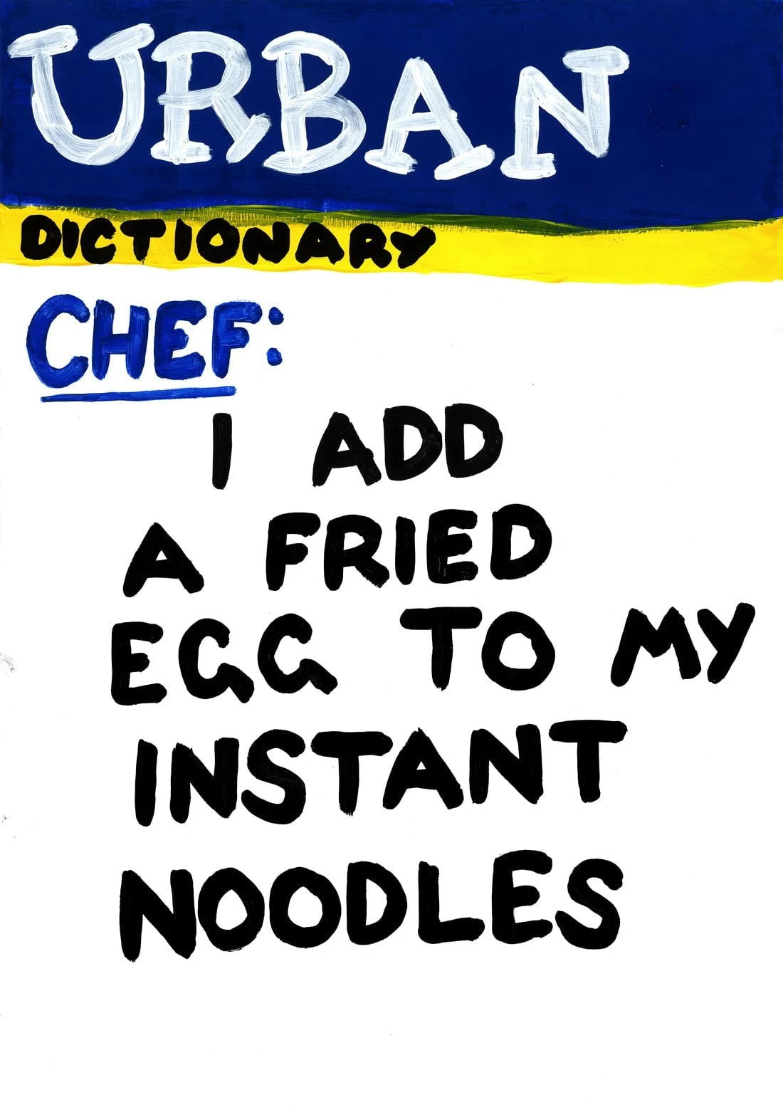 Instant Noodles contemporary wall art print by Times New Roadman - sold by DROOL
