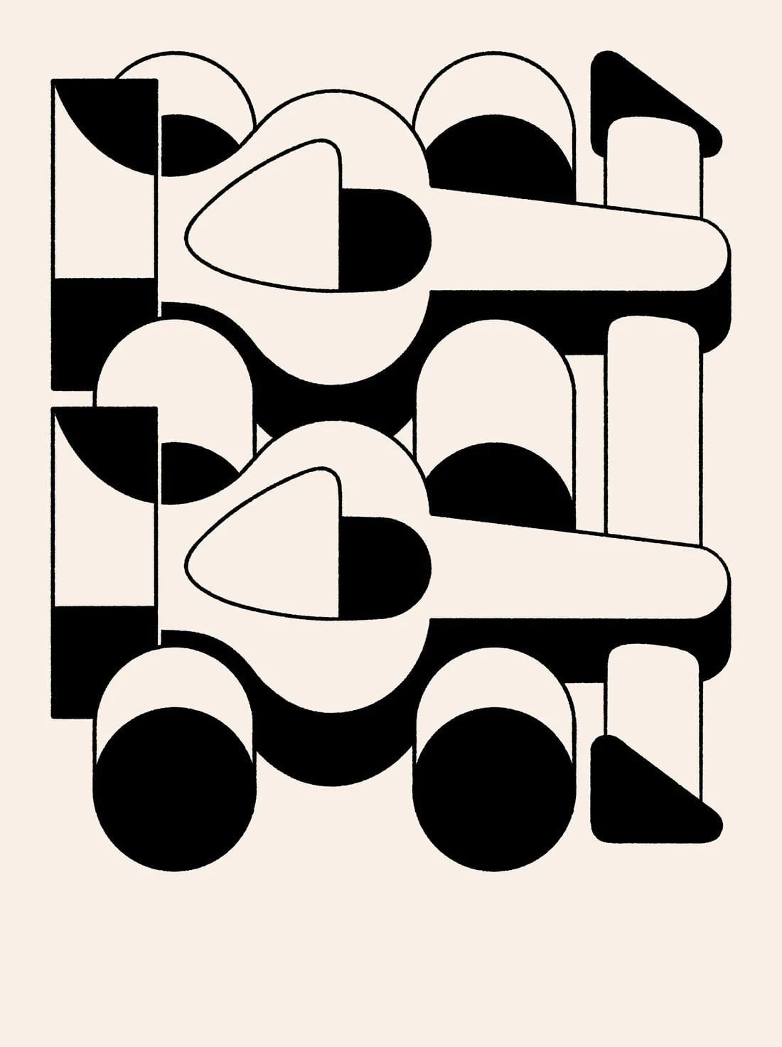 Teamwork contemporary wall art print by Matto Jennings - sold by DROOL