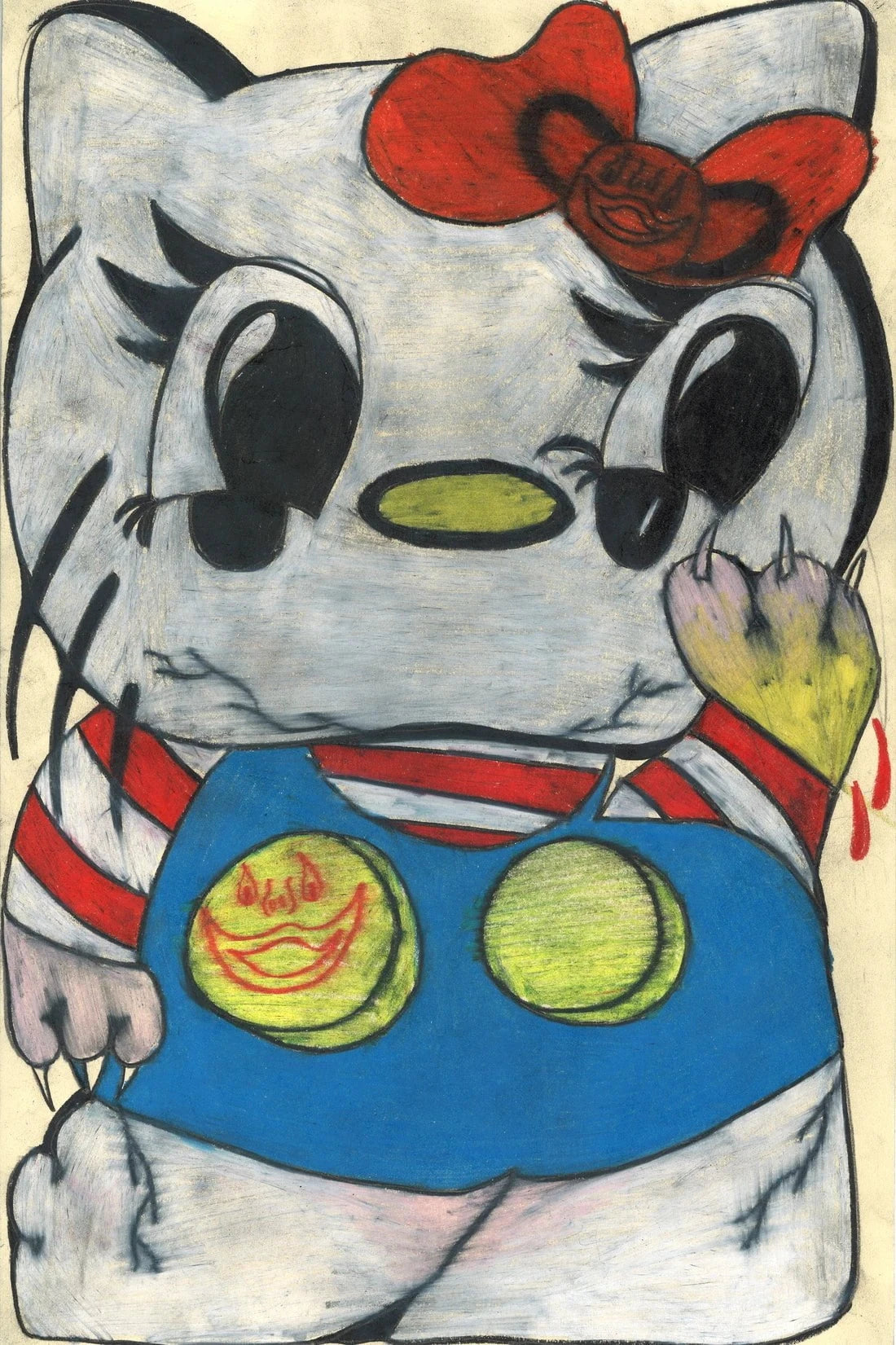 Hello kitty contemporary wall art print by Austin Ansbro - sold by DROOL