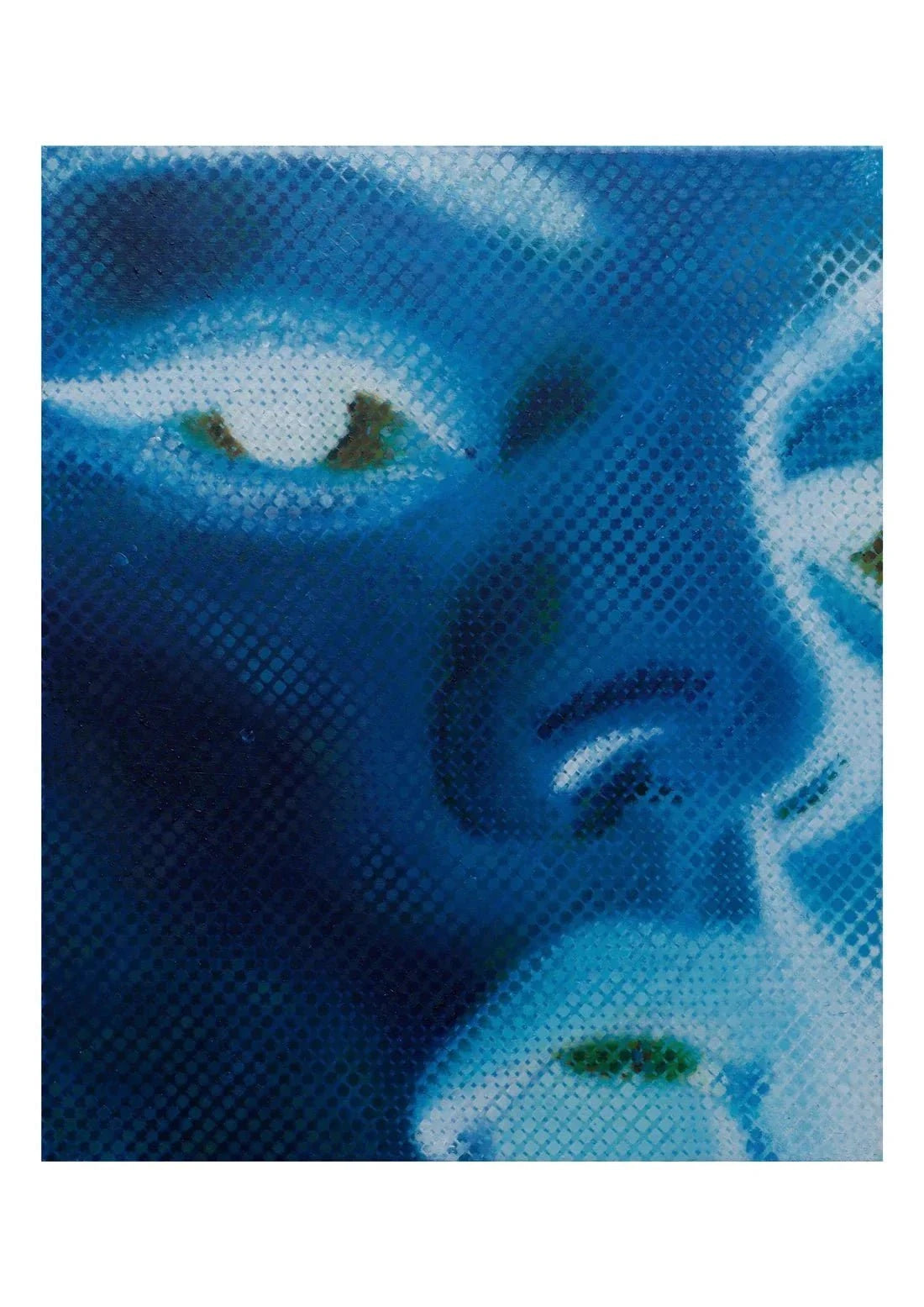 Portrait Study in negative contemporary wall art print by Sam Creasey - sold by DROOL