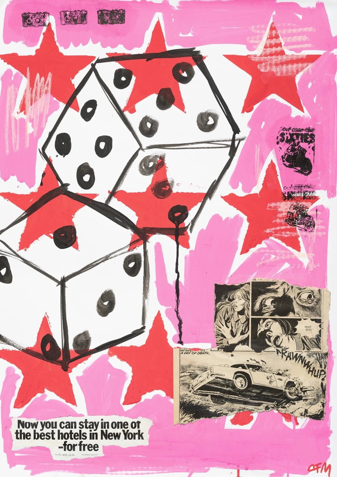 Fools Luck contemporary wall art print by Caitlin Flood-Molyneux - sold by DROOL