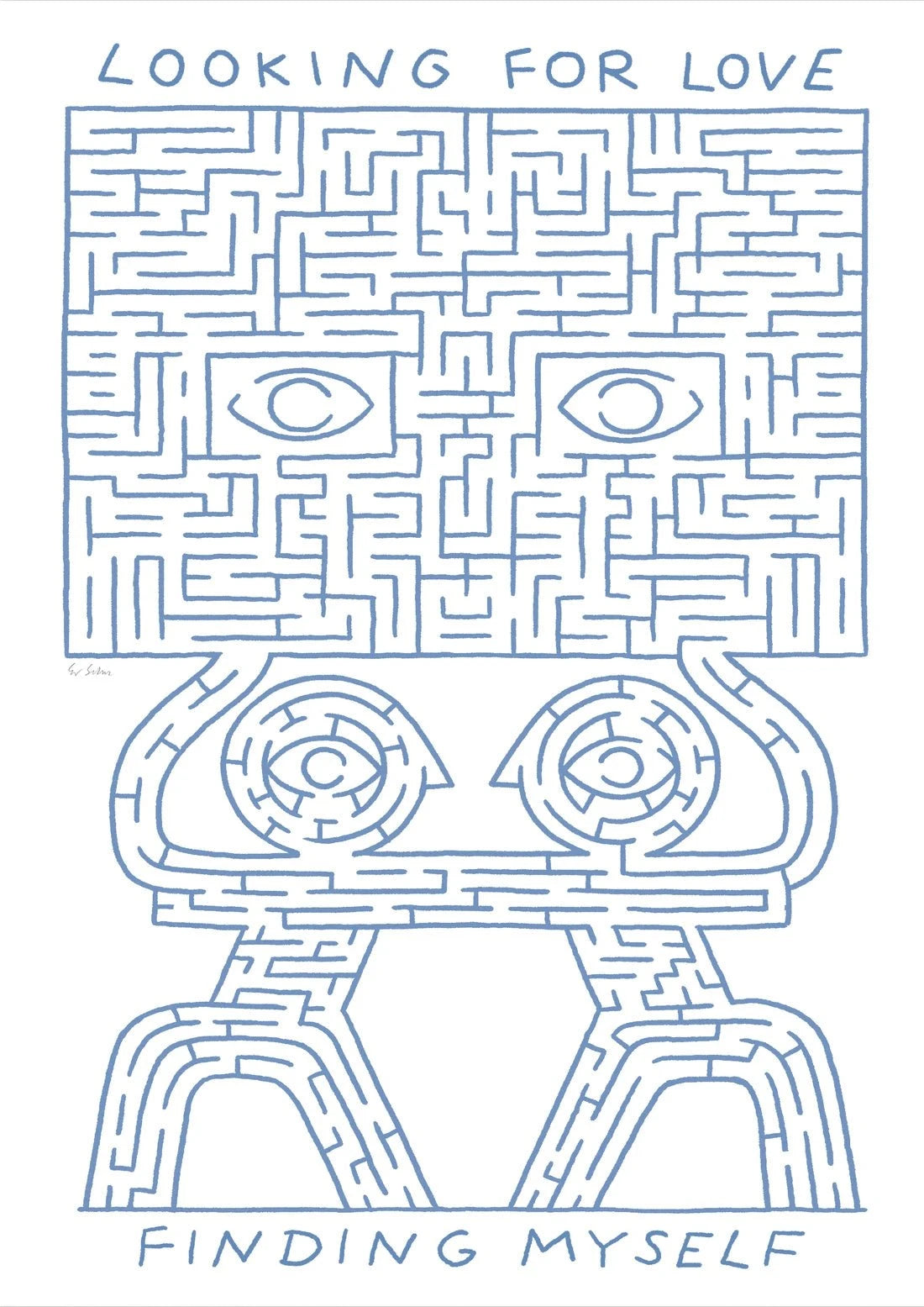 Looking For Love contemporary wall art print by Eric Schwarz - sold by DROOL